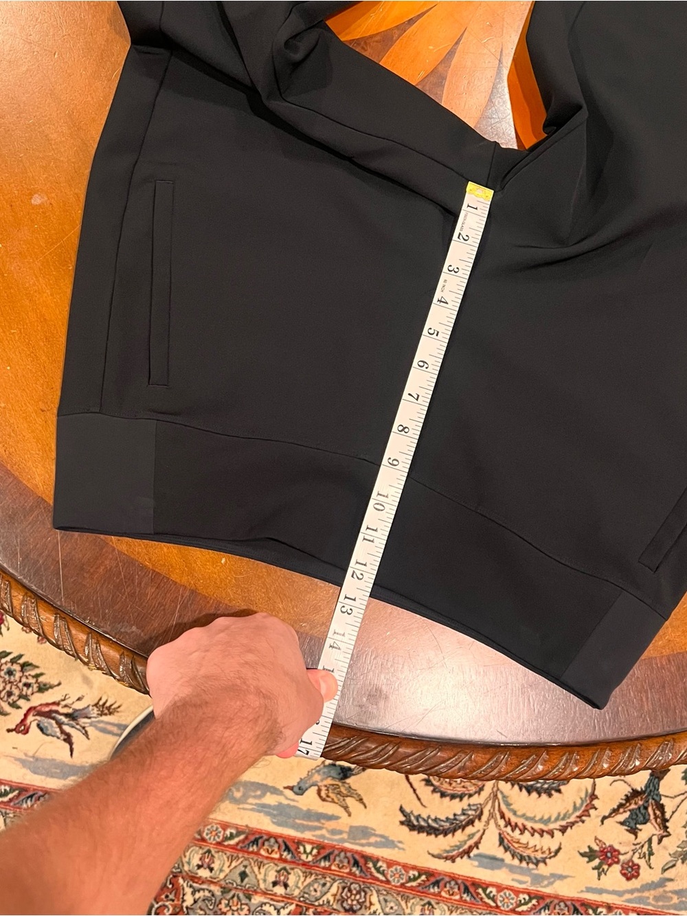 Athleta Endless High Rise Pant Black 12 Tapered Straight Leg Semi-Fitted Travel - Picture 12 of 16